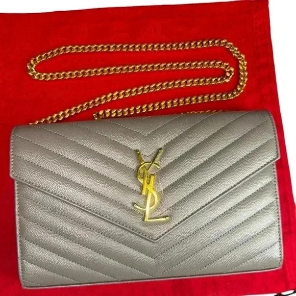 Yves Saint Laurent YSLwalllet on chain wok - Picture 1 of 16